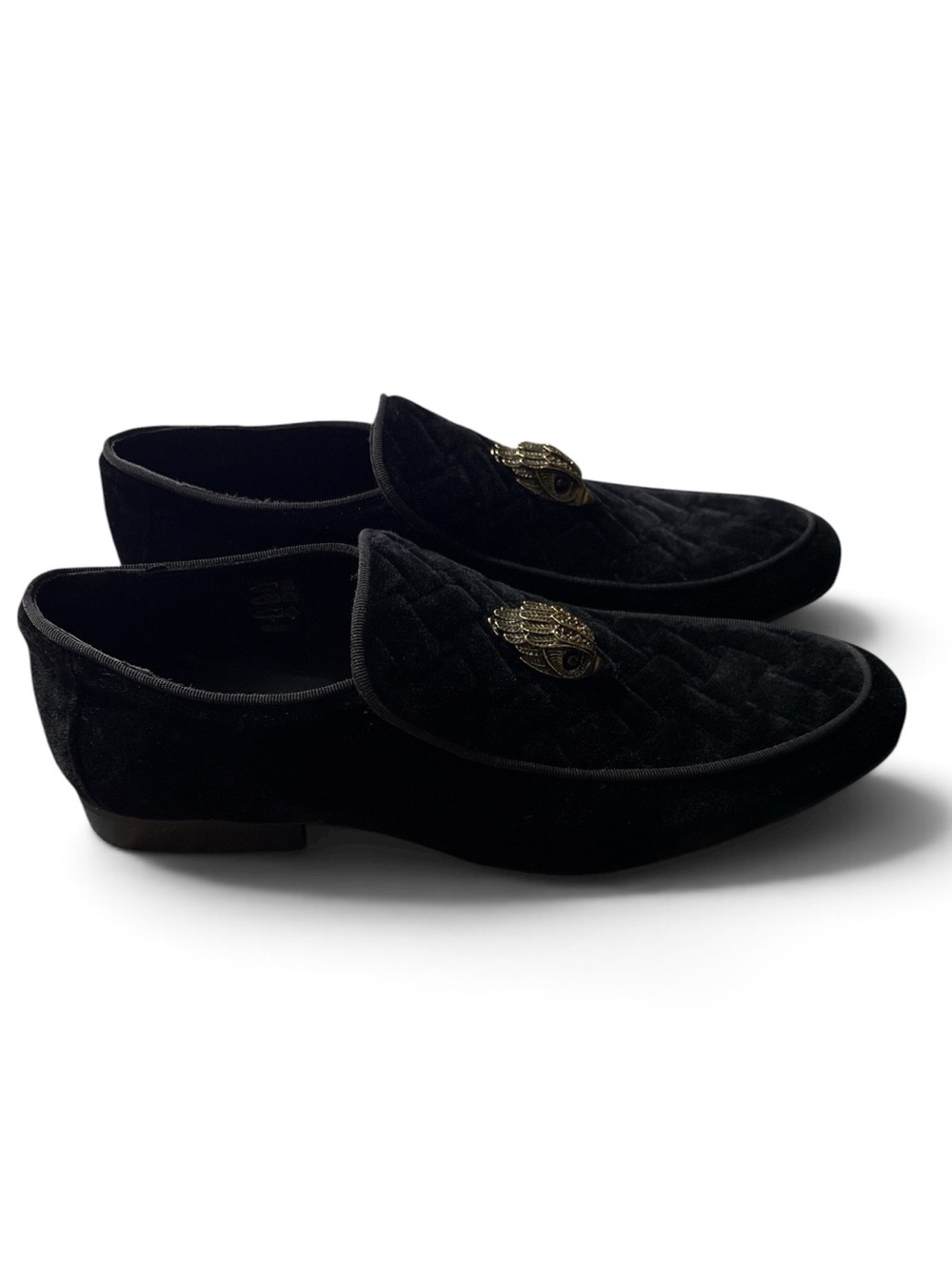 Kurt Geiger Men's Hugh Eagle Head Slip On Loafers BLACK NWOB Size 8.5 / 41.5